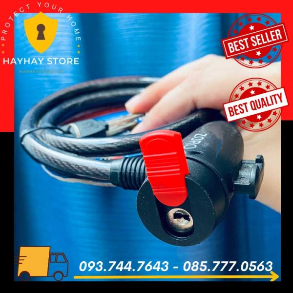 Khóa Dây Cáp ZORO Chìa Xe Hơi