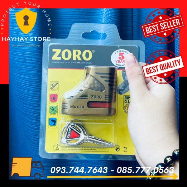Khóa Đĩa ZORO Chống Trộm Xe Máy