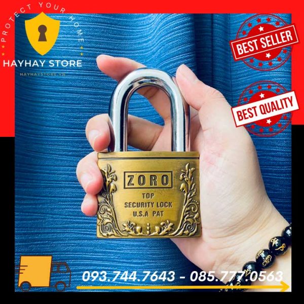 Ổ Khóa Cửa Nhà ZORO Bông Lúa 6 Phân