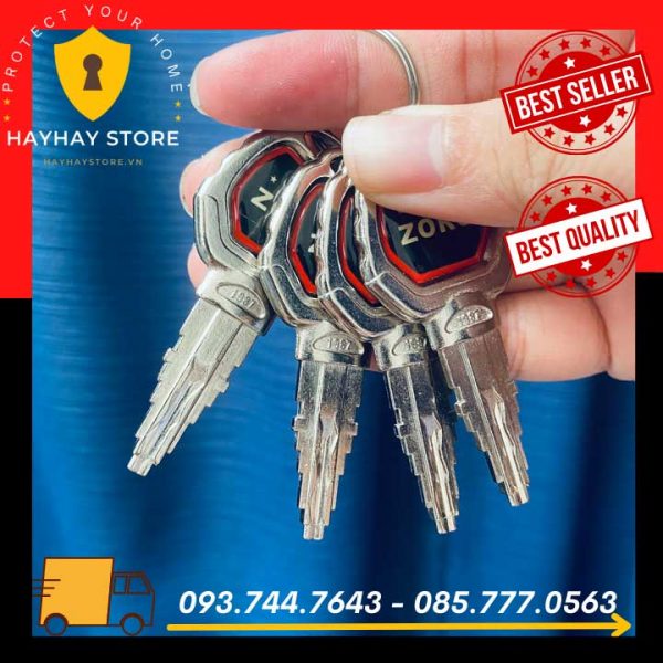 Ổ Khóa Cửa ZORO Đầu Báo 6 Phân