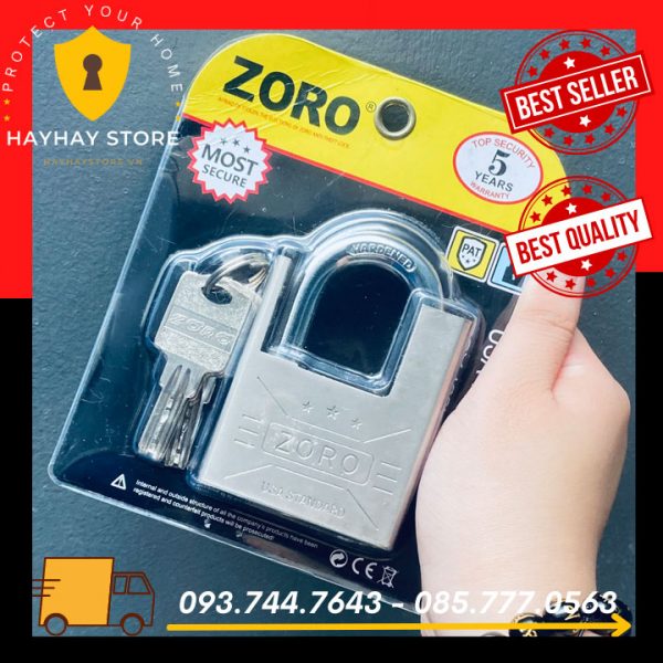 Ổ Khóa Nhà ZORO Chống Cắt 6 Phân