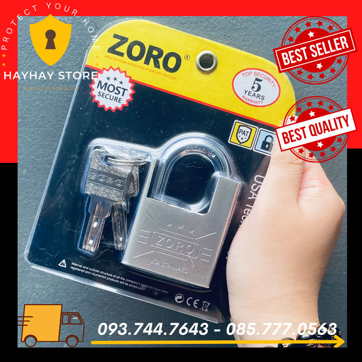 Ổ Khóa Nhà ZORO Chống Cắt 5 Phân