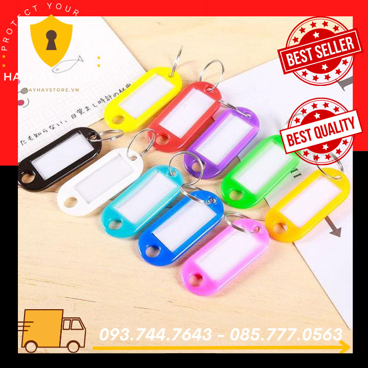 Combo 10 Thẻ Ghi Chú Móc Khóa Tiện Dụng