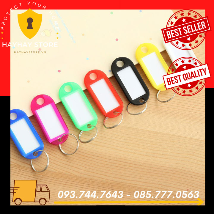 Combo 10 Thẻ Ghi Chú Móc Khóa Tiện Dụng