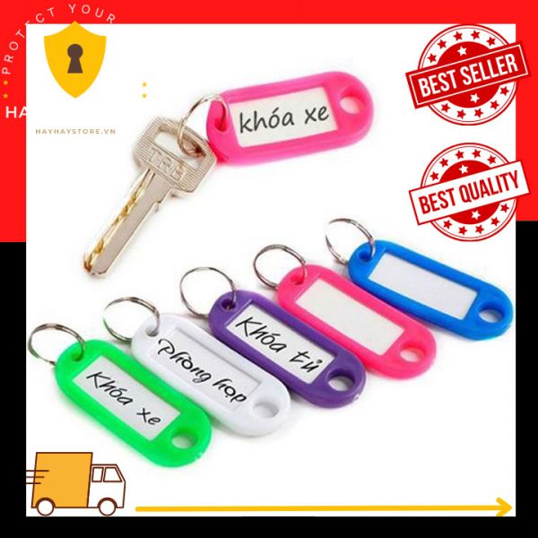 Combo 10 Thẻ Ghi Chú Móc Khóa Tiện Dụng