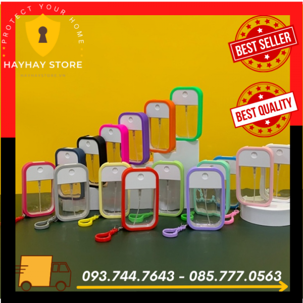 Móc Khóa Chai Xịt Rửa Tay Khử Khuẩn 45ml