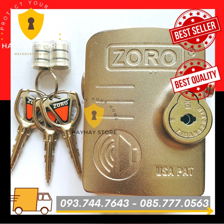 Ổ Khóa Chụp ZORO Báo Động Chống Trộm