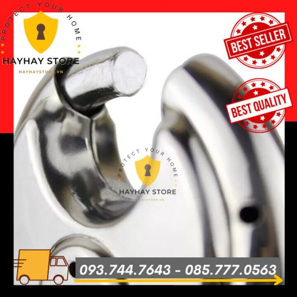 Ổ Khóa Inox Hình Tròn Chống Cưa Chống Cắt