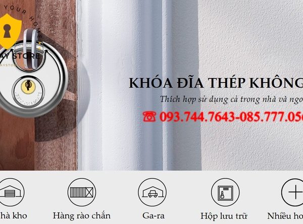 Ổ Khóa Inox Hình Tròn Chống Cưa Chống Cắt