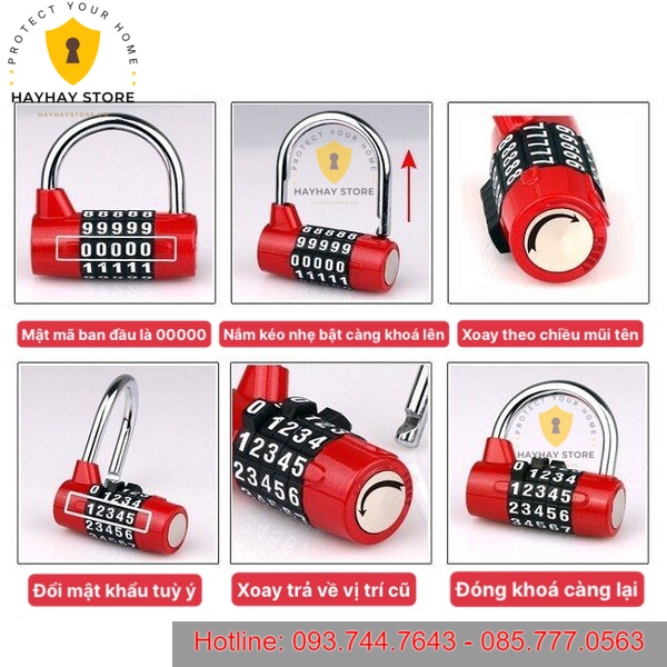 Khóa Mật Mã 5 Số Càng Nhỏ