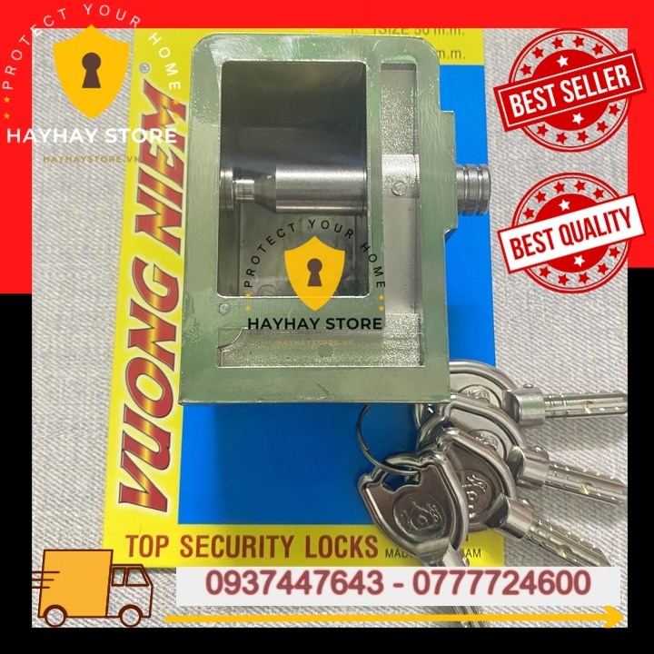 Khóa Chụp Khoen Cửa Inox Vương Niệm