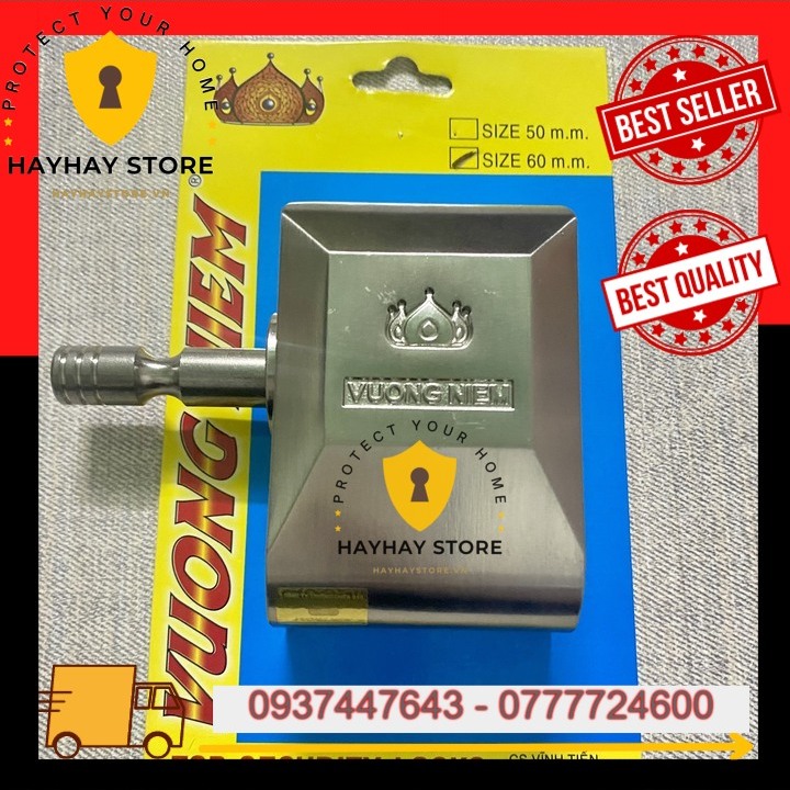 Khóa Chụp Khoen Cửa Inox Vương Niệm