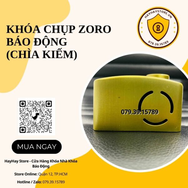 Khóa Chụp Pat ZORO Báo Động Chìa Kiếm