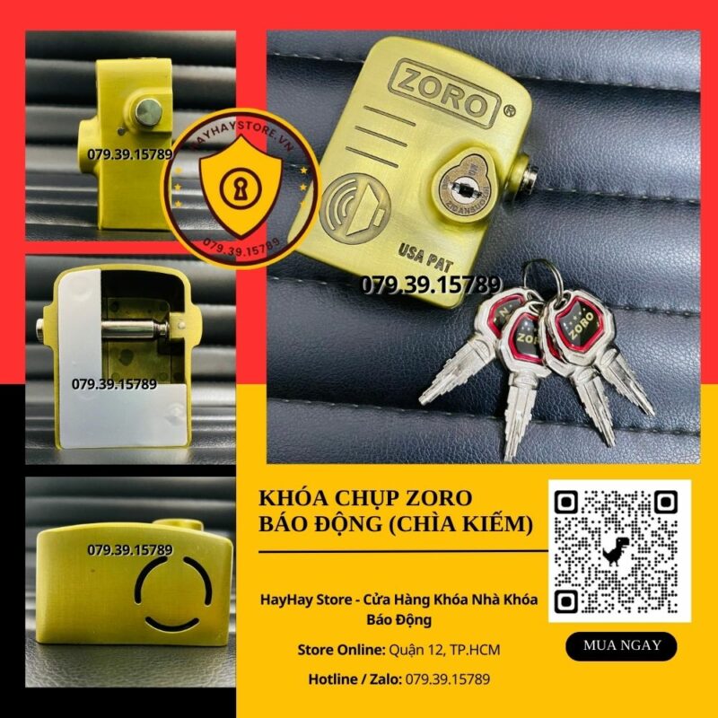 Khóa Chụp Pat ZORO Báo Động Chìa Kiếm